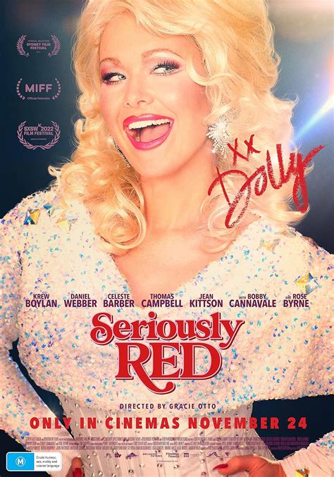 Red is a vivacious, clumsy but, at times, misguided red head who trades her job in real estate for a new career as a Dolly Parton impersonator. ... Seriously Red ... 